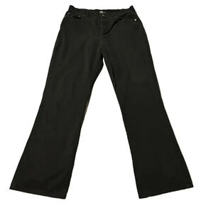 Lauren by Ralph Lauren Women's Black Bootcut Pants Size 8 Casual